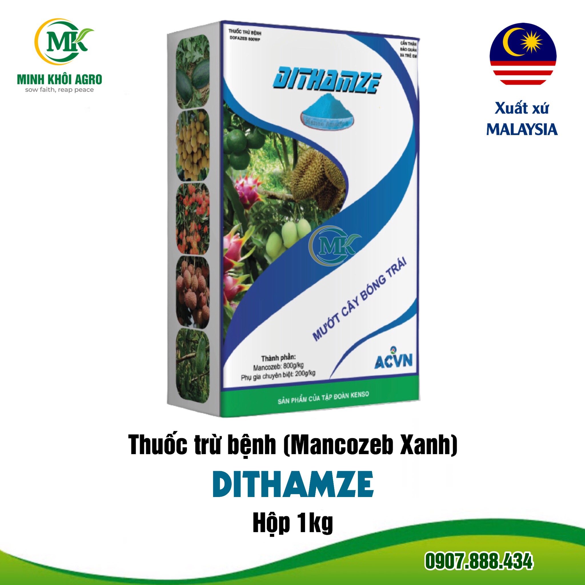 Thuốc trừ bệnh Dofazeb 80WP (DITHAMZE XANH) - Gói 1kg